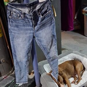 Miss Me Light Blue Ankle Jeans